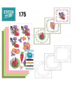 KIT 3D A BRODER PERFECT BUTTERFLY FLOWERS STDO175