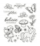 TAMPONS ET DIES BOX FILLED WITH GLITTER - CRAFTER'S COMPANION