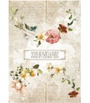 PAPIER DE RIZ A4 GARDEN OF PROMISES - GARLANDS 21X29.7 - DFSA4690 - STAMPERIA