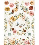 PAPIER DE RIZ A4 GARDEN OF PROMISES - DREAM 21X29.7 - DFSA4693 - STAMPERIA