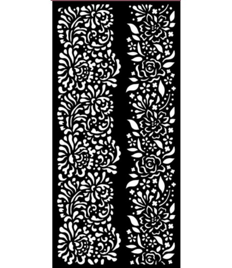 POCHOIR GARDEN OF PROMISES BORDERS 12 X 25 CM - KSTDL60 STAMPERIA