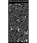 POCHOIR GARDEN OF PROMISES THE FLOWER GARDEN 12 X 25 CM - KSTDL61 STAMPERIA