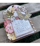 FORMES CARTON DECORATIVE CHIPS GARDEN OF PROMISES FOR YOU 14X14CM - SCB135