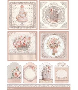 PAPIER DE RIZ A4 YOU AND ME - CARDS 21X29.7 - DFSA4694 - STAMPERIA