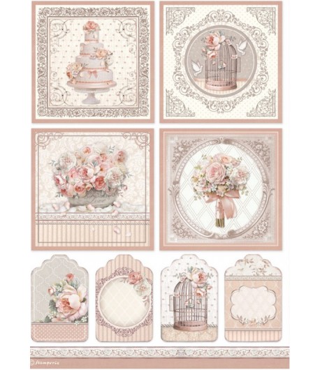 PAPIER DE RIZ A4 YOU AND ME - CARDS 21X29.7 - DFSA4694 - STAMPERIA