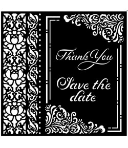 POCHOIR YOU AND ME 18 X 18 CM - KSTDQ67