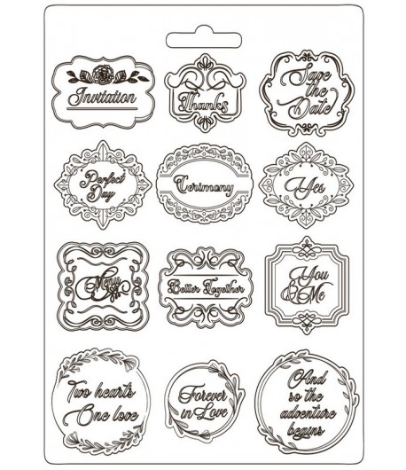 MOULE PVC FLEXIBLE YOU AND ME - PLATES 21 X 29.7 CM - K3PTA4537