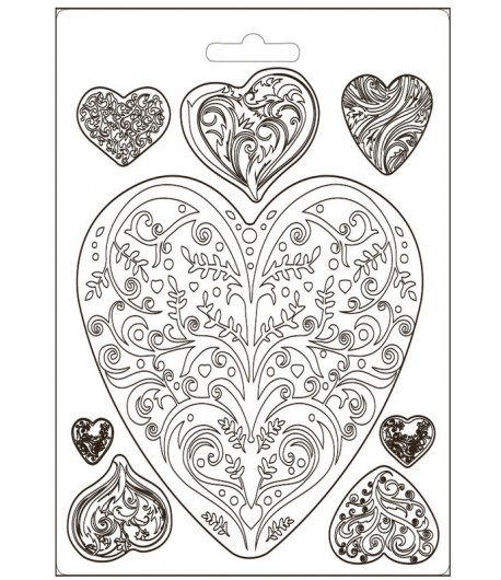 MOULE PVC FLEXIBLE A5 YOU AND ME - HEART K3PTA5622