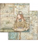 BLOC 10 FEUILLES SIR VAGABOND AVIATOR 30.5 X 30.5 CM SBBL112