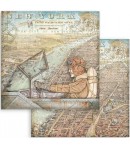PAPIER SIR VAGABOND AVIATOR - NEW YORK 30X30CM - SBB875 - STAMPERIA