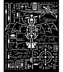 POCHOIR 20X25 EP 0.25 SIR VAGABOND AVIATOR KSTD105 STAMPERIA