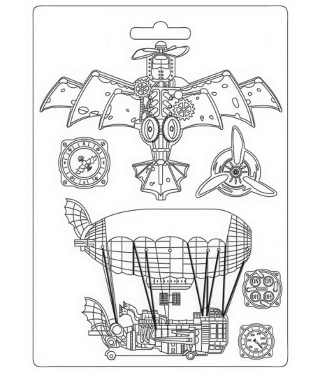 MOULE PVC FLEXIBLE SIR VAGABOND AVIATOR AVION - 21 X 29.7 CM - K3PTA4540