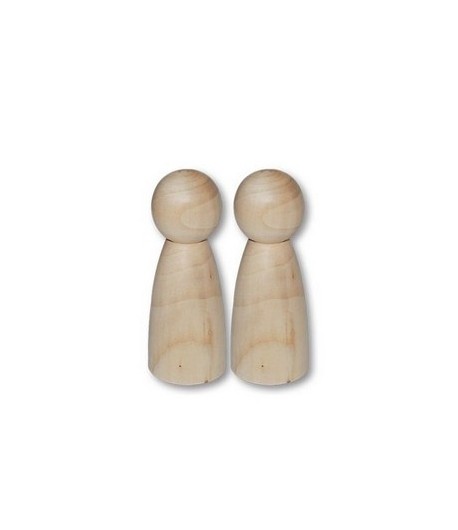 BUSTES ANGES EN BOIS 2.6X7CM