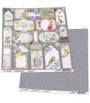 PAPIER SPARROW HILL - LABELS CIAO BELLA 30.5X30.5CM CBSS173
