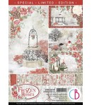 BLOC 9 FEUILLES FROZEN ROSES BELLA A4 CBCLE039