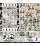 BLOC 8 FEUILLES ENIGMA CIAO BELLA 30X30CM CBT052