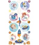 DIGI LABEL SET 15.5 X 30.5 CM -  COSMIC ADVENTURES