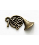 CHARMS TROMPETTE X 10 - BRONZE