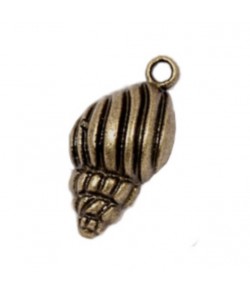 CHARMS COQUILLAGE X 10 - ARGENT