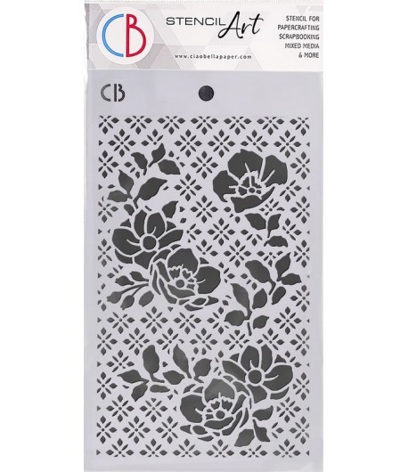 POCHOIR ANEMONES 14.5X24 CM - CIAO BELLA MS084