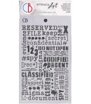 POCHOIR CONFIDENTIAL 14.5X24 CM - CIAO BELLA MS081