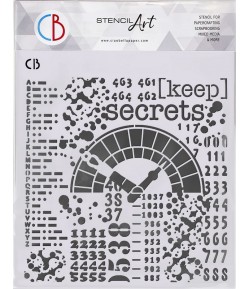 POCHOIR KEEP SECRETS 22X24 CM - CIAO BELLA MS8-003