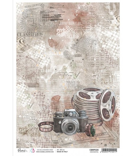 PAPIER DE RIZ A4 CONFIDENTIAL 21 X 29.7CM CIAO BELLA CBRP225