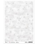 PAPIER DE RIZ A4 SPRING OUTLINE 21 X 29.7CM CIAO BELLA CBRP232