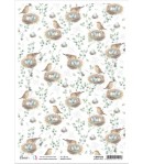 PAPIER DE RIZ A4 SPARROW NEST 21 X 29.7CM CIAO BELLA CBRP235
