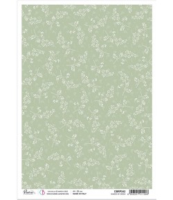 PAPIER DE RIZ A4 SHADES OF GREEN 21 X 29.7CM CIAO BELLA CBRP242