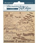 FORMES CARTON DECORATIVE CHIPS SIR VAGABOND AVIATOR 14X14CM - SCB130