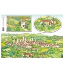 PAPIER DE RIZ CAMPAGNE TOSCANE 33 X 48 CM DFS115