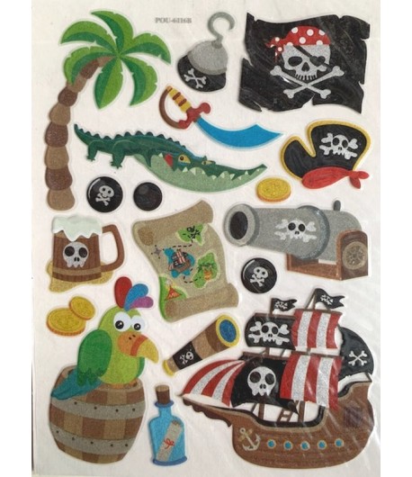 STICKERS GEL 3D PIRATE