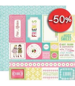 PAPIER FOREVER FRIENDS CARDS 30.5 X 30.5 CM - CARTA BELLA TRUE FRIENDS