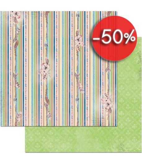 PAPIER SERENDIPITY STRIPE 30.5 X 30.5 CM - BO BUNNY