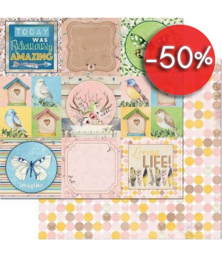 PAPIER SERENDIPITY GREETINGS 30.5 X 30.5 CM - BO BUNNY