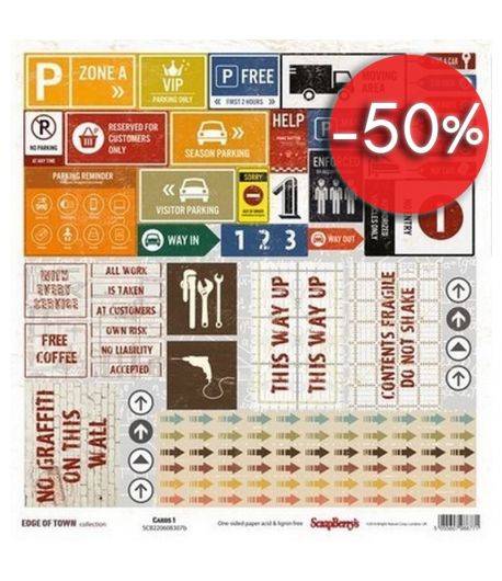 PAPIER CARD 1 - EDGE OF TOWN SCRAPBERRYS