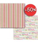 PAPIER SUGAR AND SPICE STRIPE 30.5 X 30.5 CM - CARTA BELLA TRUE FRIENDS