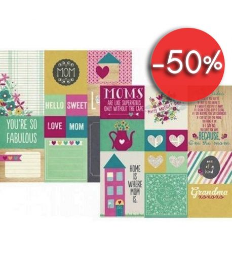 PAPIER ELEMENTS 2 30.5 X 30.5 CM - SIMPLE STORIES HEY MOM
