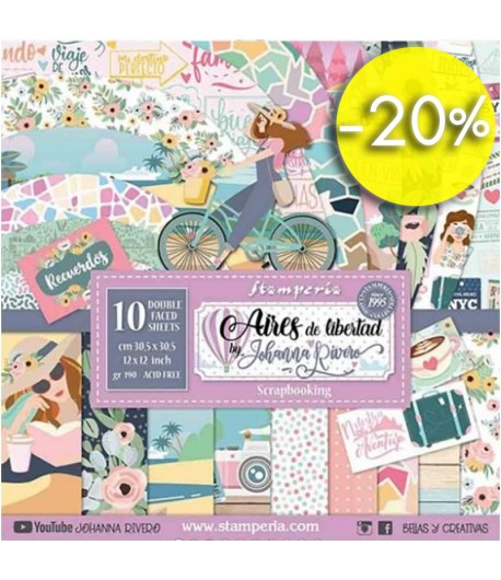 BLOC 10 FEUILLES AIRES DE LIBERTAD 30 X 30 CM - SBBL62