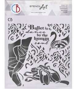 POCHOIR DANCE BY THE HUMAN SOUL 22X24 CM - CIAO BELLA MS8-013