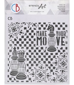 POCHOIR MAKE YOUR MOVE 22X24 CM - CIAO BELLA MS8-014
