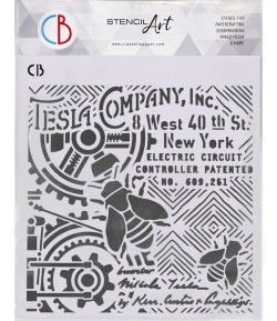 POCHOIR TESLA COMPANY INC 22X24 CM - CIAO BELLA MS8-015