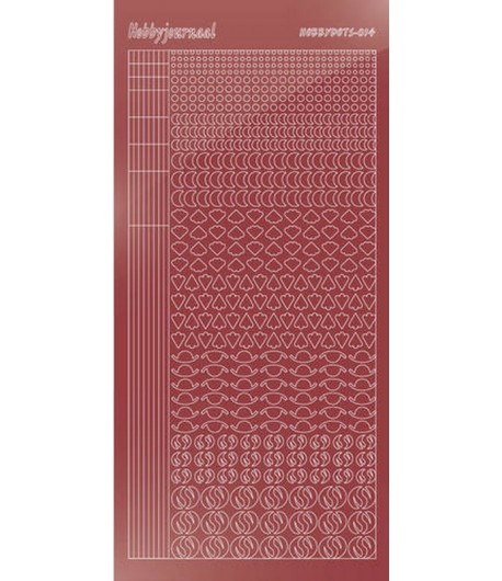 STICKERS MOTIFS CHRISTMAS RED STDM14H