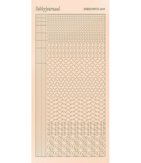 STICKERS MOTIFS ROSE PALE STDM14L