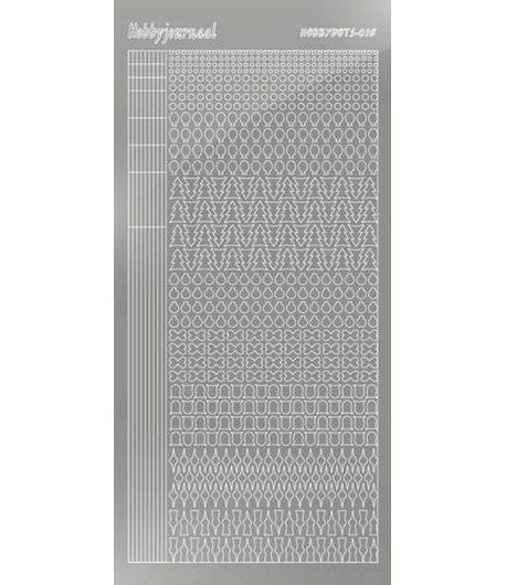 STICKERS MOTIFS ARGENT STDM158