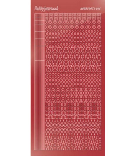 STICKERS MOTIFS CHRISTMAS RED STDM15H