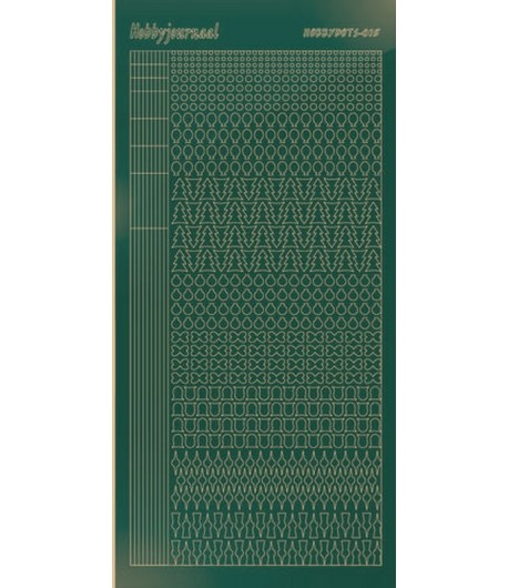 STICKERS MOTIFS CHRISTMAS GREEN STDM15J