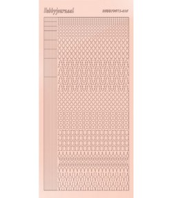 STICKERS MOTIFS ROSE PALE STDM15L