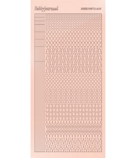 STICKERS MOTIFS ROSE PALE STDM15L